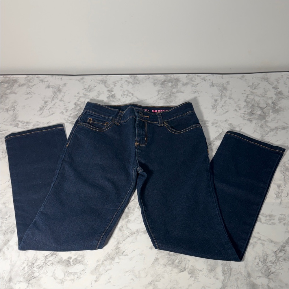 Place Girl's Dark Blue Skinny Jeans Size 10